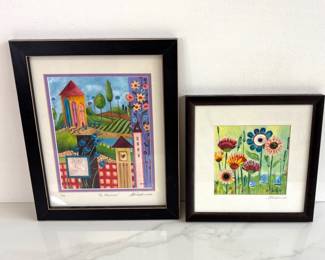 Lot 7794 Art Prints Signed Numbered by Durham NC Artist Andrea Linn Wall Art