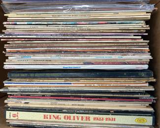 Lot 7768 Vintage Vinyl LP Records Folk Early Jazz Dixieland Flamenco Pop