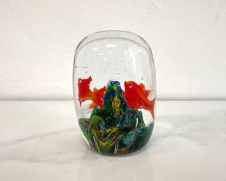 Lot 7792 Art Glass Fish Paperweight
