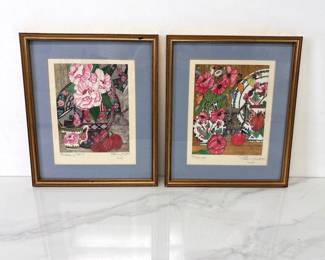 Lot 7658 Penny Cox Signed Still Life Lithographs Wall Art