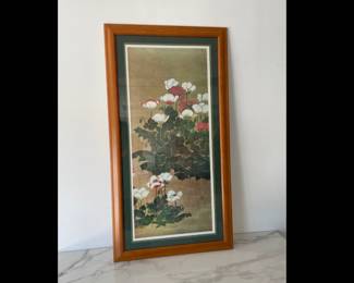 Lot 7875 MMA Asian Botanical Art Print  Poppies  Kitagawa Sosetsu