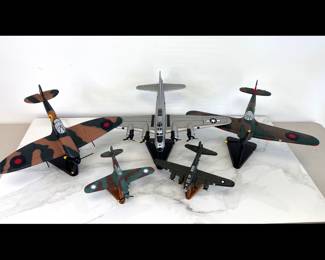 Lot 7607 Vintage Corgi Aviation Airplane Models with Display Mounts