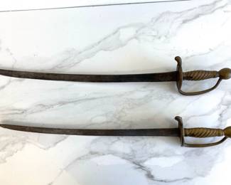 Lot 7741 Antique Norwegian Grenadier Sabers / Swords  - Possibly Rare M1753 Infantry Sabers