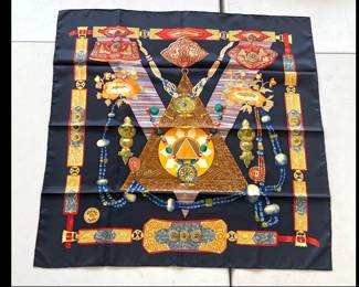 Lot 7067 Vintage Hermes Silk Scarf