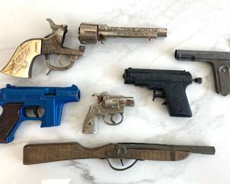 Lot 7631 Vintage Toy Guns  MissingBroken Parts