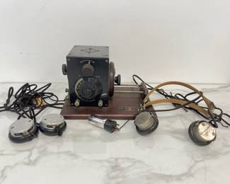 Lot 7717 Bruno Radio Corp Radio  Western ElectricFederal Telephone  Telegraph Headsets