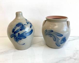 Lot 7847 Wisconsin Pottery 1991 Salt Glazed Jug  Crocks