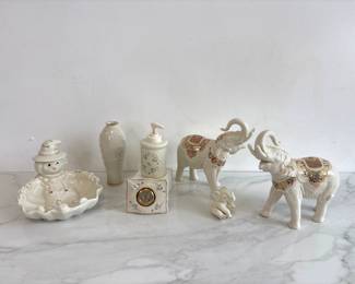 Lot 7799 Lenox Porcelain Vases Pots  Figurines