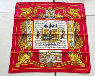 Lot 7068 Vintage Hermes Silk Scarf
