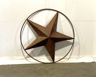 Lot 7753 Outdoor Metal Star Hanging Wall Decor