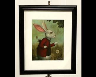 Lot 7865 Kevin Eslinger Rabbit Signed Wall Art Print