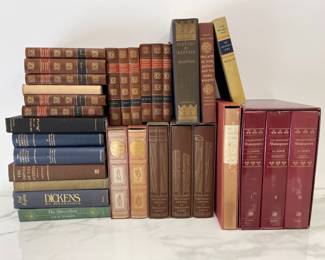 Lot 7744 Vintage Hardcover Books for Shelf Styling