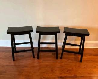 Black Bar Stool Trio