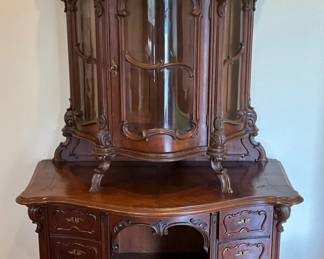 04 Antique Victorian Rocco Cabinet