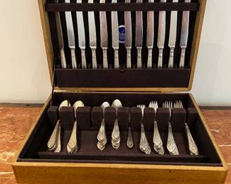 Flatware, silver plate, 