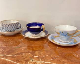 Teacup and saucer, Russian china