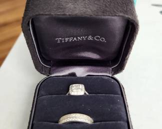 Tiffany Engagement Ring and Wedding Bands