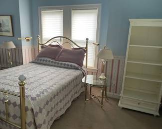Bookcase, lamps,  and end tables for sale