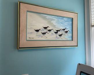 Beautiful original signed art with beautiful frame $50