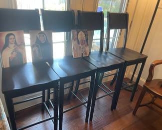 Four Bar Height Bar stools