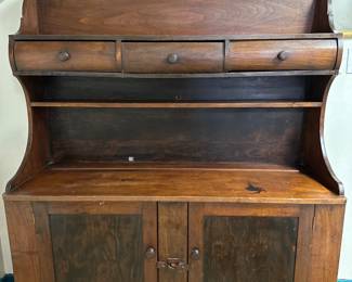 Primitive Dry Sink Cupboard 