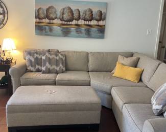 Ashley Furniture Sectional with Ottoman