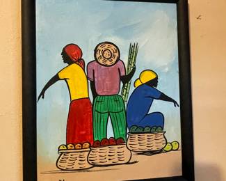 Vintage Jamaica Caribbean painting