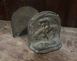 “End of Trail” Cast Iron Bookends 