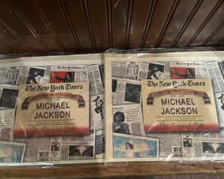 New York Times The Life and Times of Michael Jackson 1958-2009 Newspaper Pages 