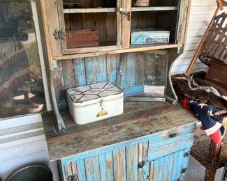 Texas Hill Country primitive Cupboard