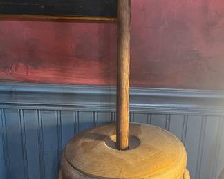 Early 3 Gallon Butter Churn Stoneware 