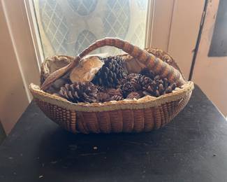 Old Victorian Armadillo Basket