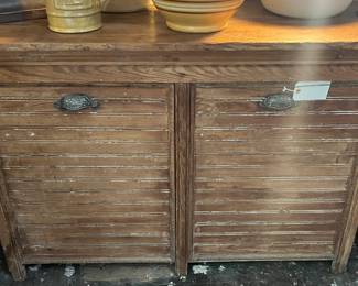 Texas Hill Country Primitive Food Bin Storage