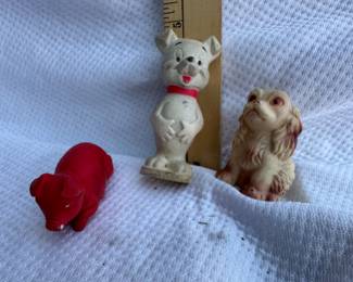 3 Rubber toys $9.00