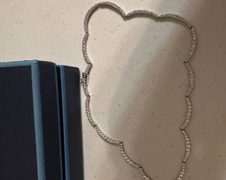 Sterling Silver Scalloped Necklace $15.00