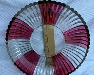 Pink and Clear Bowl $12.00