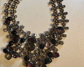 Large Rhinestone Necklace $8.00
