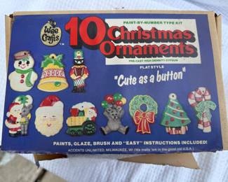 Wee Crafts Paint by Number Christmas Ornaments $4.00