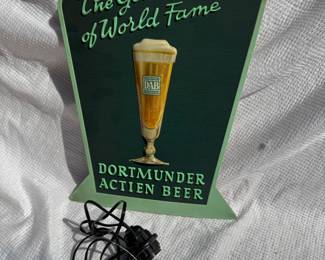 #1 Light Up Dortmunder Beer Sign , New $45.00