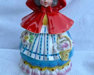 Napco Little Red Riding Hood Cookie Jar $55.00