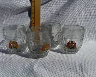 4 Gosser Glass Mugs $26.00