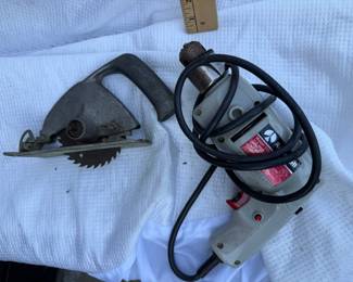 Drill with Saw Attachment $12.00