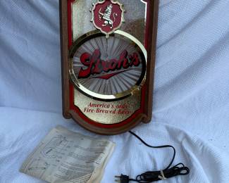 Working Stroh's Beer Sign $45.00