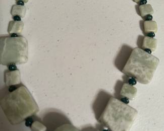 Green Stone Necklace $25.00