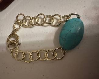 Costume Blue Stone Bracelet $3.00