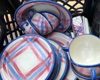 31 Pieces Calico Vernonware Set $40.00