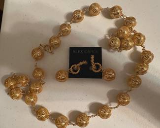 Alex Carol Necklace and Earrings $10.00
