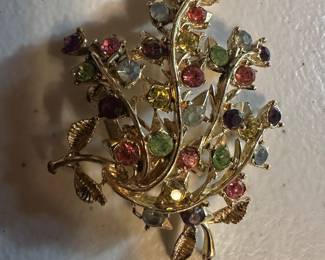 Multi Color Flower Brooch $4.00