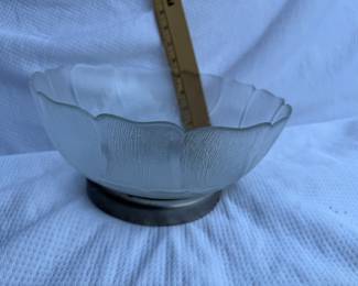 Glass Salad Bowl $12.00