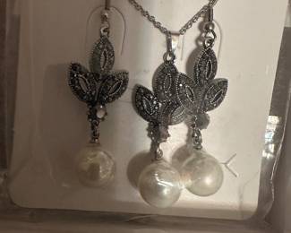 Necklace and Earrings Set $12.00